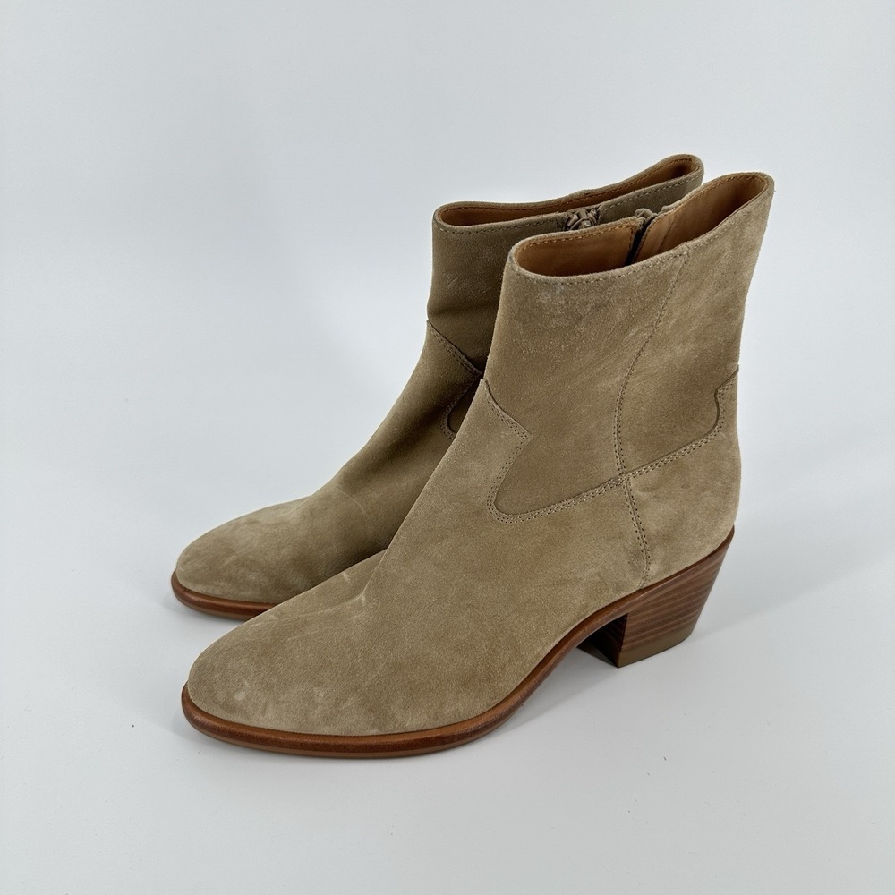 Rag & Bone Miriam Bootie Camel Sand Suede Womens US 7.5 EU 38 Luxury Designer